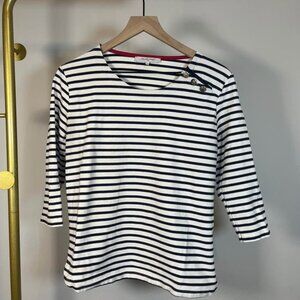 Gerard Darel 100% cotton striped top navy/white - women’s size M/L